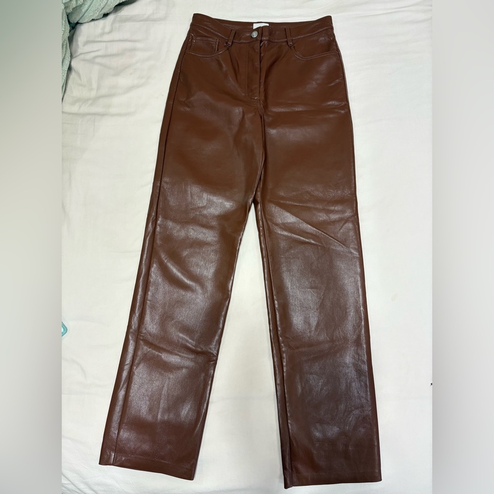 Brown Leather Pants